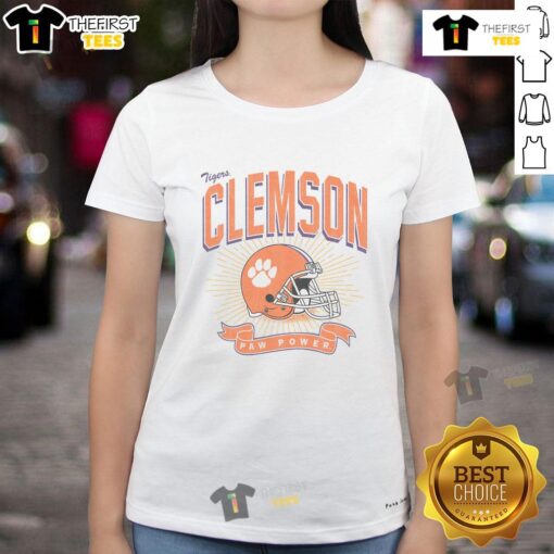Premium Clemson Tigers Prime Play Ladies Tee showcasing vibrant team colors and stylish design for female fans.