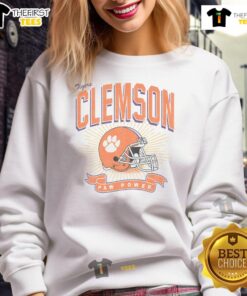 Premium Clemson Tigers Prime Play Sweatshirt featuring vibrant team colors and logo, perfect for game day wear.