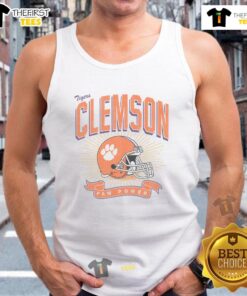 Premium Clemson Tigers Prime Play Tank Top featuring vibrant team colors and logo, perfect for game day or casual wear.