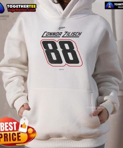 Premium Connor Zilisch 88 NASCAR Winner Hoodie featuring stylish design and vibrant colors for racing fans.