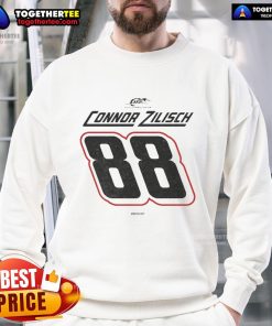 Premium Connor Zilisch 88 NASCAR Winner Sweatshirt featuring bold graphics and a comfortable fit for racing fans.