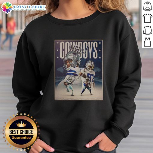 Premium Dallas Cowboys Wins Week 2 NFL Sweatshirt featuring team logo and vibrant colors for ultimate fan style.