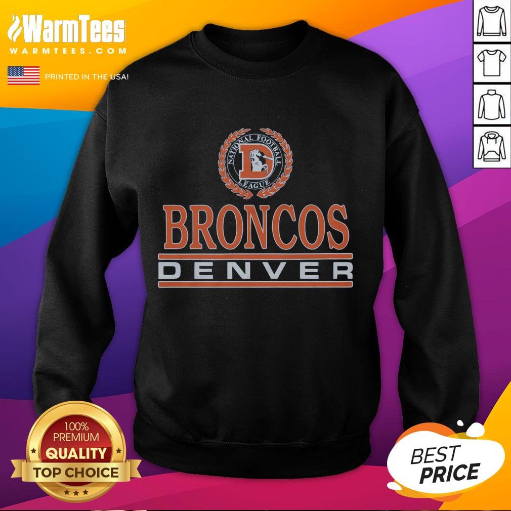 Premium Denver Broncos Crest Sweatshirt Premium Denver Broncos Crest Sweatshirt featuring team colors and logo, perfect for fans and casual wear.