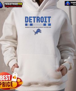 Premium Detroit Lions hoodie, engineered to exact specifications, showcasing team logo and stylish design.
