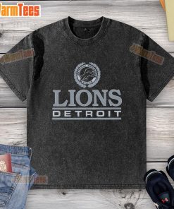 Premium Detroit Lions Crest Washed T-Shirt featuring the iconic team logo in a stylish, comfortable design.