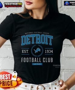 Premium Detroit Lions Football Club ladies tee featuring team logo and stylish design for female fans.