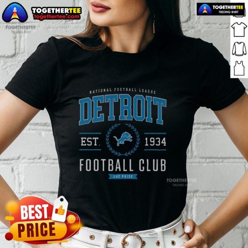 Premium Detroit Lions Football Club ladies tee featuring team logo and stylish design for female fans.