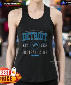 Premium Detroit Lions Football Club tank top featuring team logo and stylish design, perfect for game day wear.