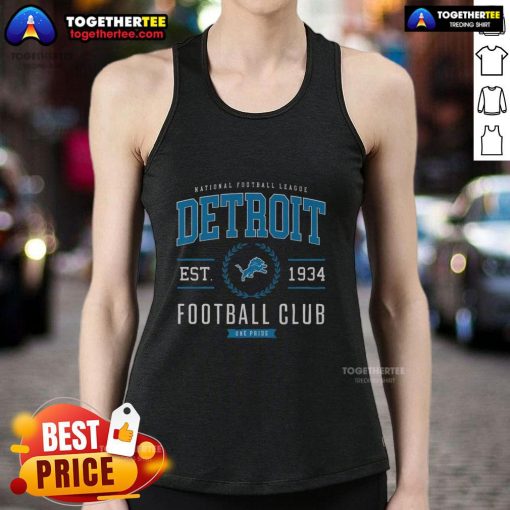 Premium Detroit Lions Football Club tank top featuring team logo and stylish design, perfect for game day wear.