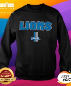 Premium Detroit Lions Throwback Sweatshirt featuring vintage design and team colors, perfect for fans and casual wear.