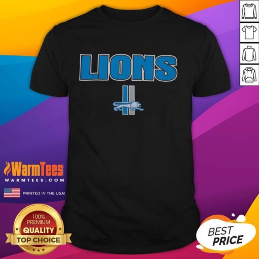 Premium Detroit Lions Throwback T-Shirt featuring vintage logo and classic design, perfect for fans and collectors.