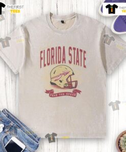 Premium Florida State Seminoles Prime Play Washed T-Shirt in garnet, perfect for fans showing team spirit.