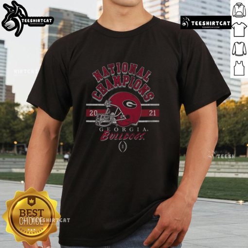 Premium Georgia Bulldogs 2021 CFP National Champions T-shirt showcasing team pride and championship celebration.