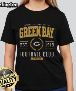 Premium Green Bay Packers Football Club ladies tee in vibrant green, perfect for fans and casual wear.