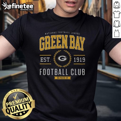 Alt Text: Premium Green Bay Packers Football Club T-Shirt featuring vibrant team colors and logo, perfect for fans and collectors.