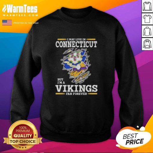 Premium Minnesota Vikings fan sweatshirt, perfect for showing team pride while living in Connecticut.