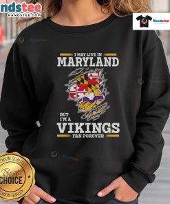 Alt Text: Premium Minnesota Vikings fan sweatshirt, perfect for showing team spirit while living in Maryland.