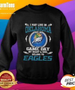 Alt Text: Premium sweatshirt for fans who love Philadelphia Eagles, perfect for game day in Oklahoma.