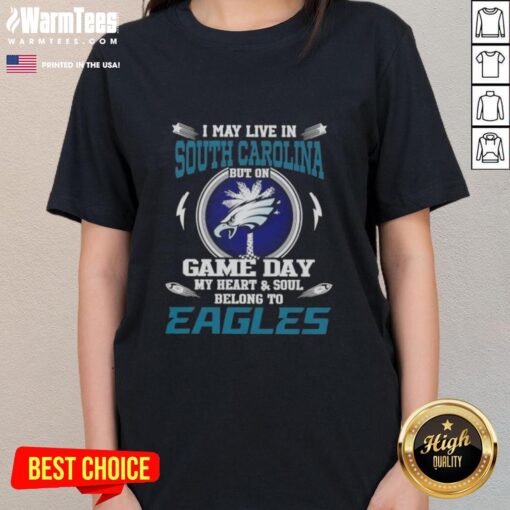 Premium ladies tee showcasing Philadelphia Eagles pride, perfect for South Carolina fans on game day.