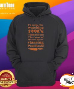 Premium 'I'd Rather Be Watching 1995's Halloween' hoodie featuring a spooky design perfect for Halloween fans.