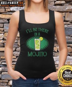 Premium 'I'll Be There' in a Mojito Cocktail Tank Top featuring a vibrant design perfect for summer outings.