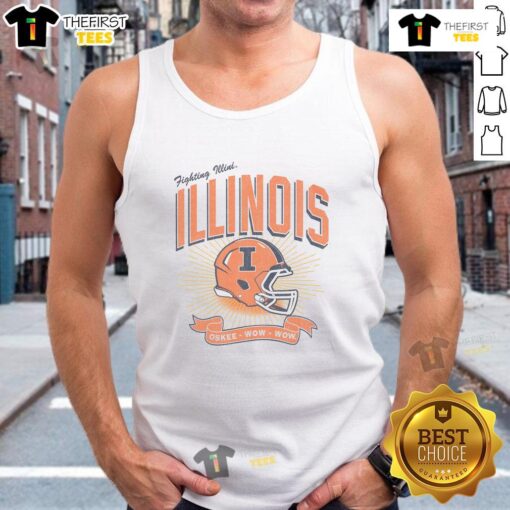 Premium Illinois Fighting Illini Prime Play Tank Top featuring vibrant team colors and logo for ultimate fan style.