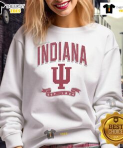 Premium Indiana Hoosiers Prime Play sweatshirt in crimson, showcasing team logo and stylish design for fans.
