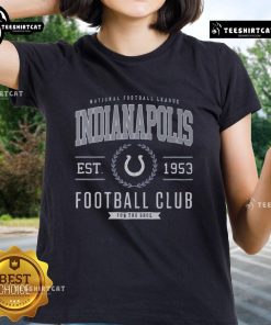 Premium Indianapolis Colts Football Club ladies tee featuring team logo and stylish design for female fans.