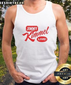 Alt Text: Premium Jimmy Kimmel Live Comedy Classic logo tank top featuring bold graphics and a comfortable fit for fans.