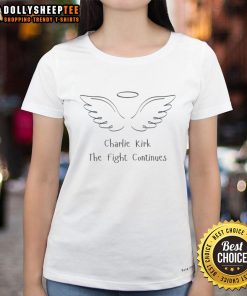 Premium Justice For Charlie Kirk Ladies Tee showcasing a stylish design for supporters of the movement.