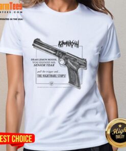 Premium Kanashi Dear Lemon House You Ruined Me Senior Year white ladies tee featuring stylish design and soft fabric.
