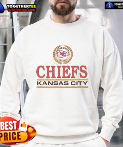 Premium Kansas City Chiefs Crest Sweatshirt featuring bold team logo and comfortable fabric for fans.