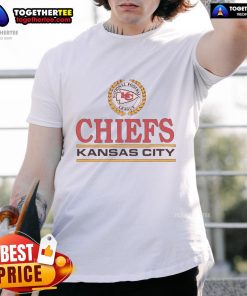 Premium Kansas City Chiefs Crest T-Shirt featuring the iconic team logo in vibrant colors on a soft fabric.