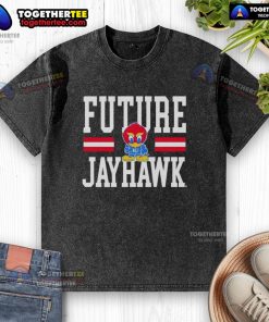 Premium Kansas Jayhawks Future Jayhawk Washed T-Shirt in blue, showcasing the team's logo and stylish design.