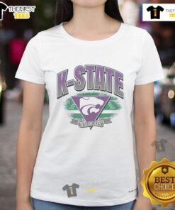 Premium Kansas State Wildcats Arena Fade Ladies Tee featuring vibrant team colors and stylish design for fans.