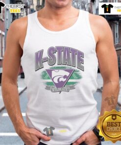Premium Kansas State Wildcats Arena Fade Tank Top featuring vibrant team colors and stylish design for fans.