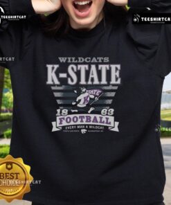 Premium Kansas State Wildcats Stripe Splash Sweatshirt featuring bold stripes and team logo for stylish game day wear.