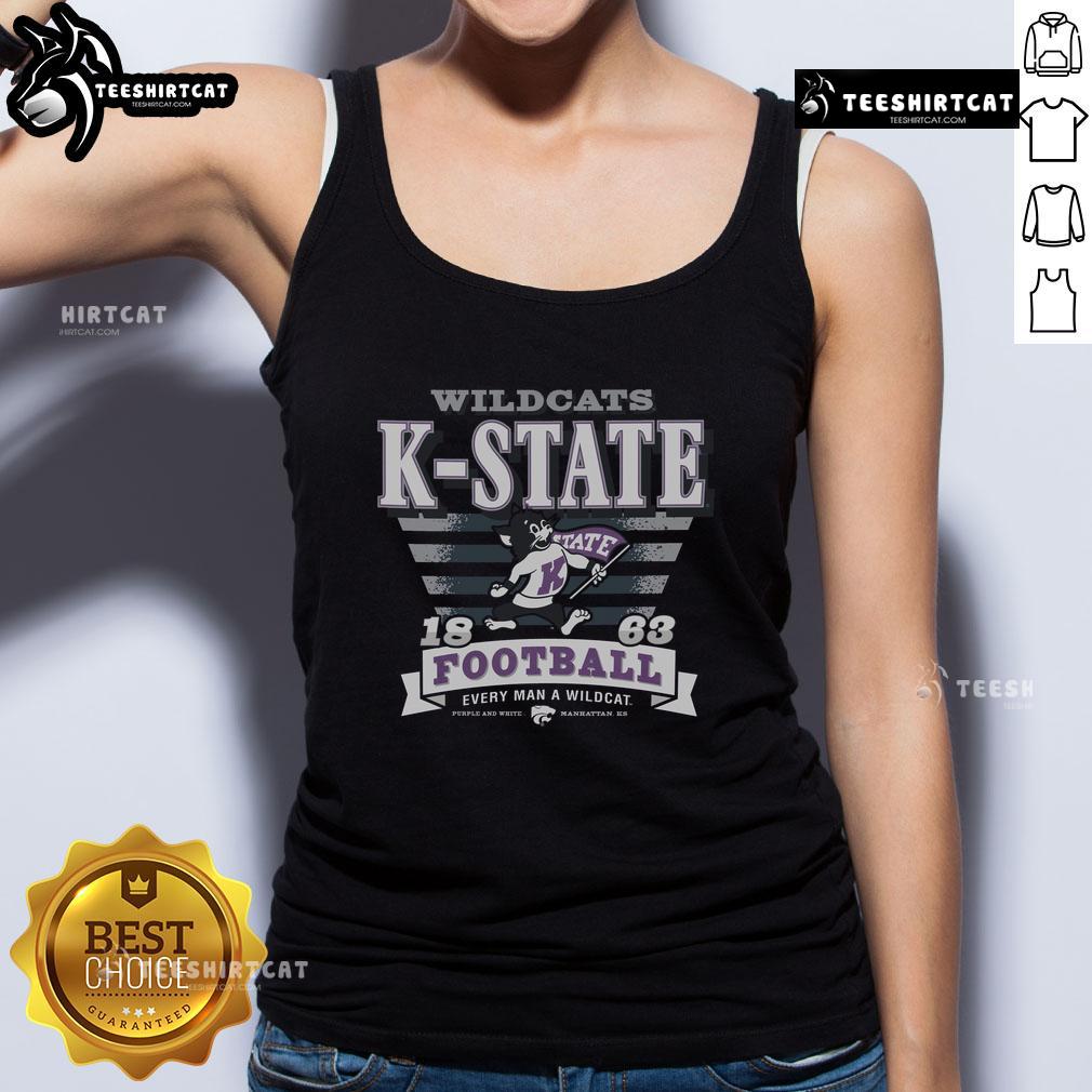 Premium Kansas State Wildcats Stripe Splash Tank Top Alt Text: Premium Kansas State Wildcats Stripe Splash Tank Top featuring vibrant stripes and team logo for stylish fan wear.
