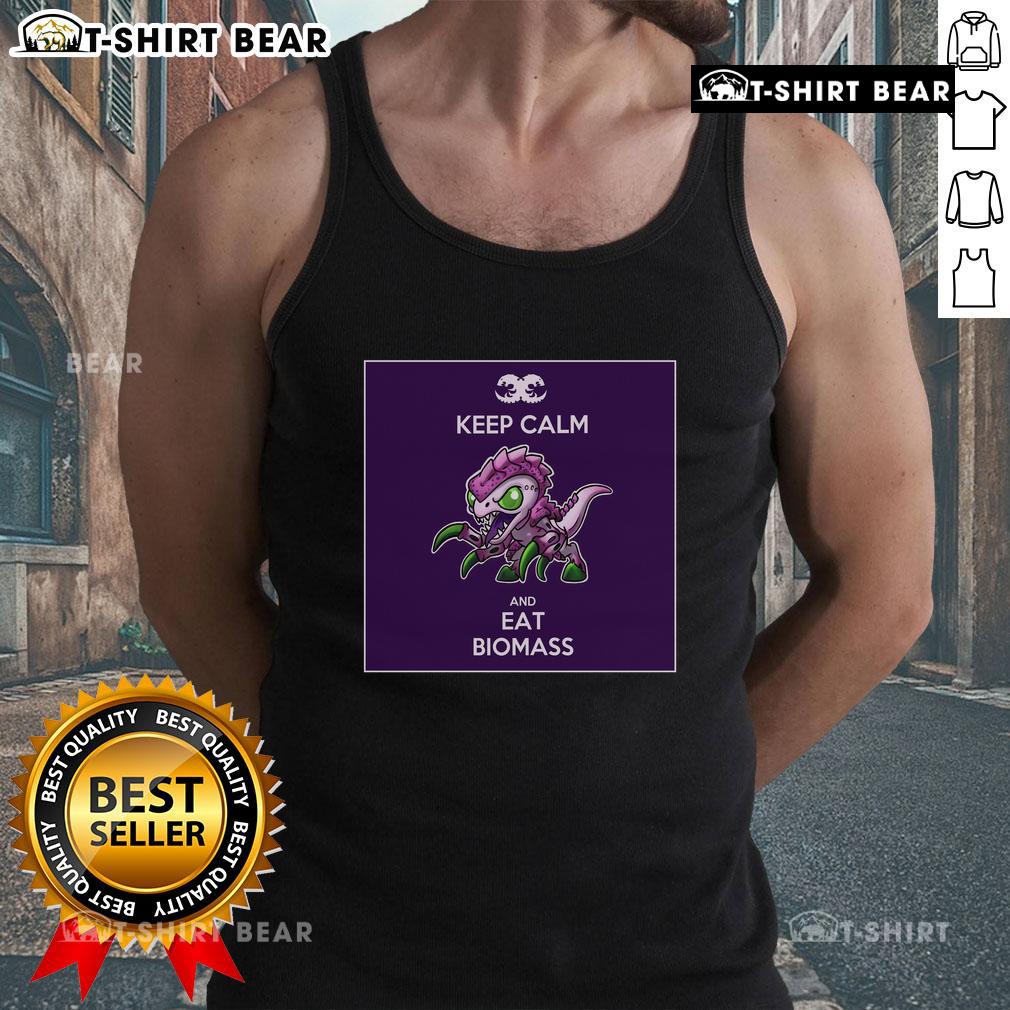 Premium Keep Calm And Eat Biomass Tank Top Premium Keep Calm And Eat Biomass Tank Top featuring a stylish design for eco-conscious fashion lovers.