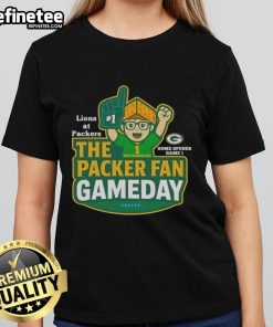 Premium Lions ladies tee for Packers gameday, perfect for Super Bowl season football fans.