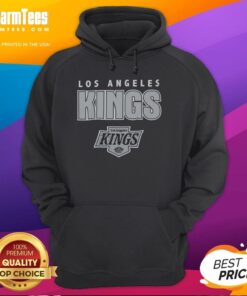 Premium Los Angeles Kings Throwback Current Hoodie in black, featuring retro logo and stylish design for fans.