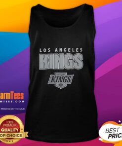 Alt Text: Premium Los Angeles Kings Throwback Current Tank Top featuring classic team logo and stylish design for fans.
