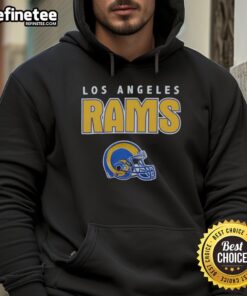 Premium Los Angeles Rams Throwback Hoodie in blue and gold, showcasing vintage team logo and stylish design.
