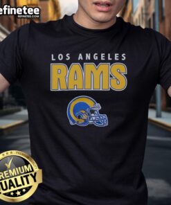 Premium Los Angeles Rams Throwback T-Shirt featuring vintage design, perfect for fans and collectors of NFL apparel.