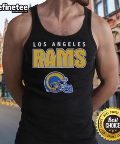 Alt Text: Premium Los Angeles Rams throwback tank top featuring classic team colors and logo, perfect for game day style.