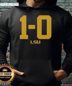 Premium LSU Football 1-0 Hoodie featuring vibrant team colors and logo, perfect for fans and game day wear.