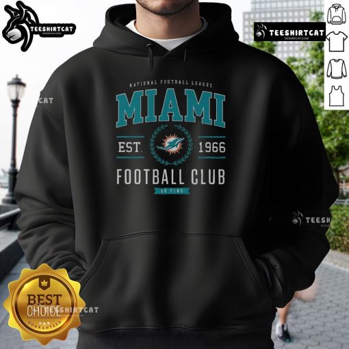 Alt Text: Premium Miami Dolphins Football Club Hoodie in vibrant colors, showcasing the team's logo and stylish design.