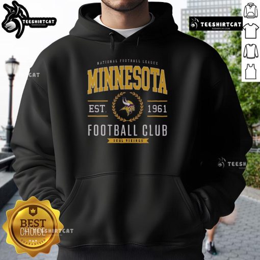 Premium Minnesota Vikings Football Club Hoodie in purple with logo, perfect for fans supporting their team in style.
