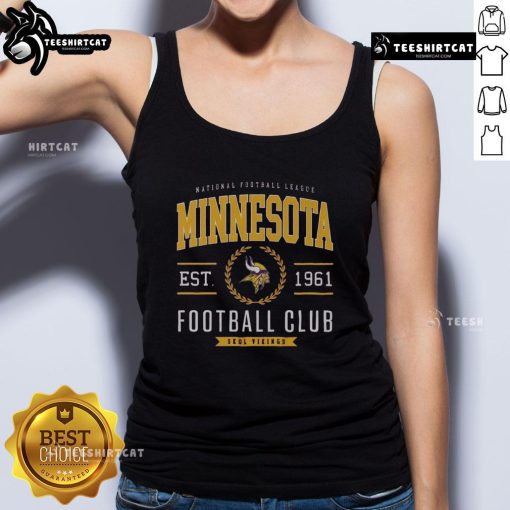 Premium Minnesota Vikings Football Club tank top featuring team colors and logo, perfect for game day and casual wear.