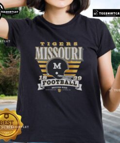 Premium Missouri Tigers vintage stripe splash ladies tee showcasing team spirit and stylish design for fans.